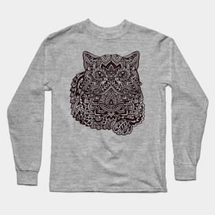 Cat Mandala Tattoo Long Sleeve T-Shirt